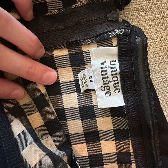 Unique Vintage Checkered Jumpsuit - Picture 2 of 4